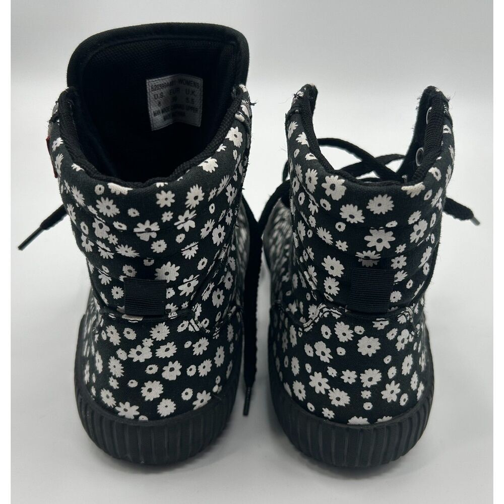 Levi's  Women's Floral Olivia Floral Fabric Hightop Shoes Size 8 - Picture 8 of 9